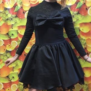 vintage van buren black lace party dress 2 4